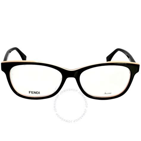 fendi frames ff 0257 f|Fendi Demo Rectangular Ladies Eyeglasses FF 0257/F 0807 52/16.